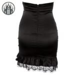 Jupe Gothique Dentelle Noire Coton — Univers Gothique (vue 3)