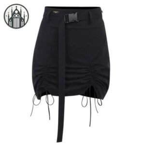 Jupe Gothique Courte Ceinture Boucle — Univers Gothique