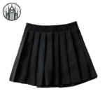 Jupe Gothique Plissée Noire Pour Femme: Style Esthétique Et Résistant