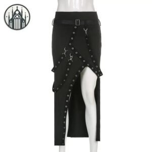 Jupe Gothique Taille Haute Coton — Univers Gothique