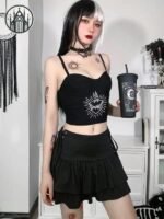 Jupe Gothique Aline Polyvalente Femme — Univers Gothique (vue 4)