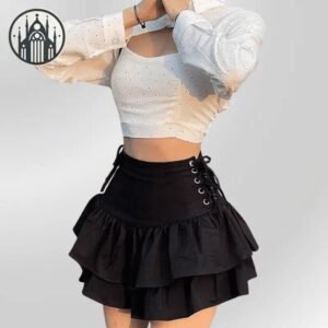 Jupe Gothique Aline Polyvalente Femme — Univers Gothique