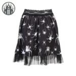 Jupe Gothique Araignées Taille Haute — Univers Gothique