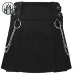 Jupe Gothique Sexy Pour Femme - Style Streetwear Et Décontracté - Noir / m