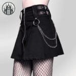 Jupe Gothique Sexy Pour Femme - Style Streetwear Et Décontracté - Noir / s