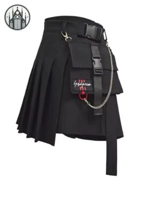 Jupe Gothique Rock Noire Femme — Univers Gothique