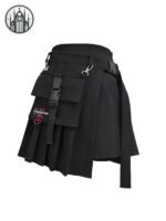 Jupe Gothique Rock Noire Femme — Univers Gothique (vue 2)