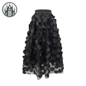 Jupe Gothique Vintage Pois — Univers Gothique