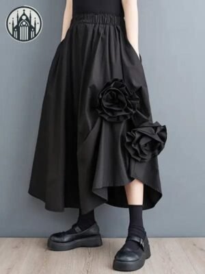 Jupe Gothique Romantique Floral — Univers Gothique