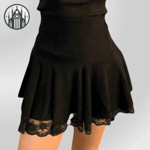 Jupe Gothique Dentelle Florale Romantique — Univers Gothique