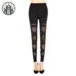 Legging Gothique Cuir Noir - Livraison Standard Offerte!