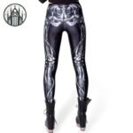 Legging Gothique 3D Crâne Os — Univers Gothique (vue 5)