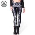 Legging Gothique 3D Crâne Os — Univers Gothique (vue 6)