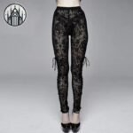 Legging Gothique Dentelle Femme — Univers Gothique (vue 2)