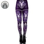 Leggings Gothique Femme: Taille Haute Confortable & étoilé - Violet / s