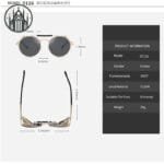 Lunettes De Soleil Gothique Rétro Double: Livraison Offerte En France!
