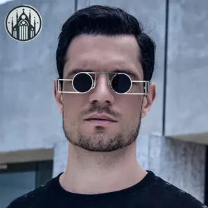 Lunettes De Soleil Gothique Steampunk Rétro: Un Look Démoniaque Parfait