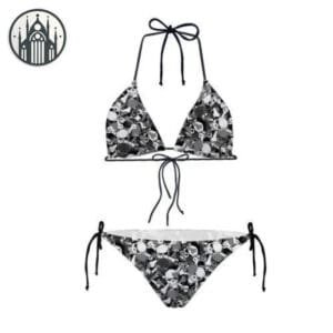 Maillot De Bain Gothique Camouflage - Livraison Offerte - Noir / s
