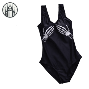 Maillot De Bain Gothique Doigt Squelette : Livraison Standard Offerte 2 Maillot De Bain Gothique Doigt Squelette: Livraison Standard Offerte - s