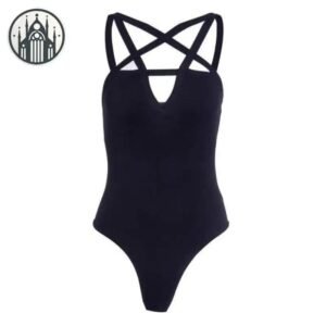 Maillot de bain gothique pentagramme femme — Univers Gothique