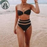 Maillot De Bain Gothique Plaine à Volants: Livraison Standard Offerte