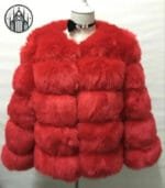 Manteau D’hiver Style Club En Fourrure Synthétique - Guide Des Tailles - Rouge / s