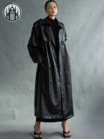 Manteau Gothique à Fermeture Double Boutonnée - Noir / Taille Unique