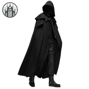 Cape Gothique Viking Noire Longue — Univers Gothique