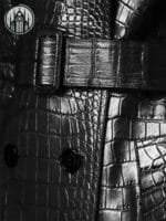 Manteau Gothique Chic En Simili Cuir Noir
