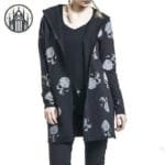 Manteau Gothique Doudoune: Style Noir élégant