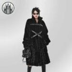 manteau gothique elegant en fourrure vegane 338 Manteau Gothique élégant En Fourrure Végane