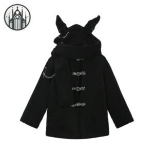 Veste Gothique Coton Polyester Oreilles — Univers Gothique