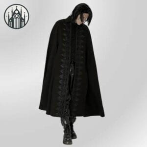 Manteau Gothique En Polyester Doux Et Résistant