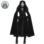 Manteau Gothique En Polyester: Style Médiéval Pour Femme