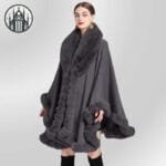Manteau Gothique Facile D’entretien - Gris / Taille Unique