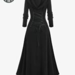 Manteau Gothique Lolita Noir Démoniaque