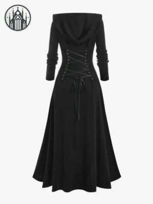 Manteau Gothique Lolita Noir Démoniaque — Univers Gothique