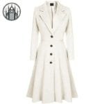 Manteau Gothique Femme: Style Sombre Et Chic - Blanc / s