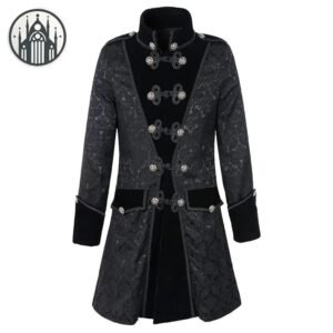 Veste Gothique Velours Noir Homme — Univers Gothique