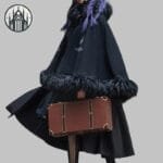 Manteau Gothique Japonais évasé Noir - Guide Des Tailles