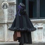 Manteau Gothique Japonais évasé Noir - Guide Des Tailles