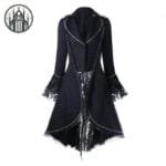 Manteau Gothique Lune Jumelle: Mystérieux Et élégant - Noir / s