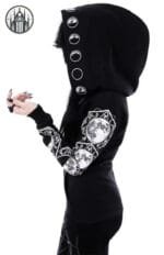 Manteau Gothique Moonlight Noir Et Blanc