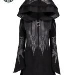 Manteau Gothique Capuche Court Femme