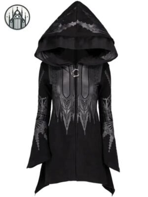 Manteau Gothique Capuche Court Femme — Univers Gothique