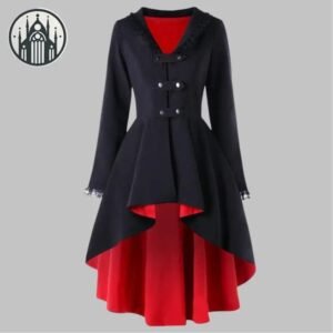 Manteau Gothique Vintage Évasé Femme — Univers Gothique