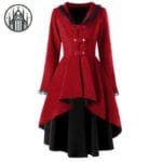Manteau Gothique Pour Temps Froids - Rouge Noir / s