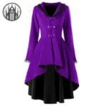 Manteau Gothique Pour Temps Froids - Violet Noir / s