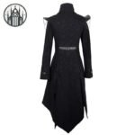Manteau Gothique Punk Coton Cuir — Univers Gothique (vue 7)