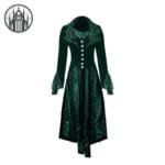 Manteau Gothique Renaissance Pour Femme - Green / s